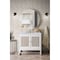 James Martin Vanities Athens 36in Single Vanity, Glossy White w/ 3 CM Carrara White Top E645-V36-GW-3CAR - alternate 5